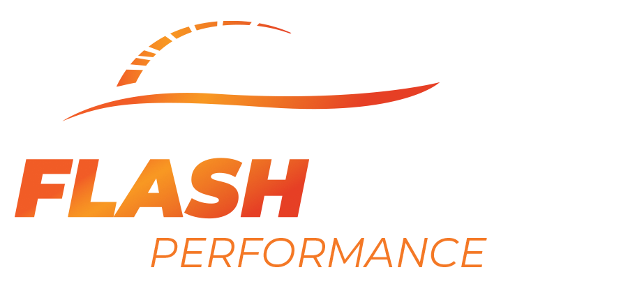 flash logo white